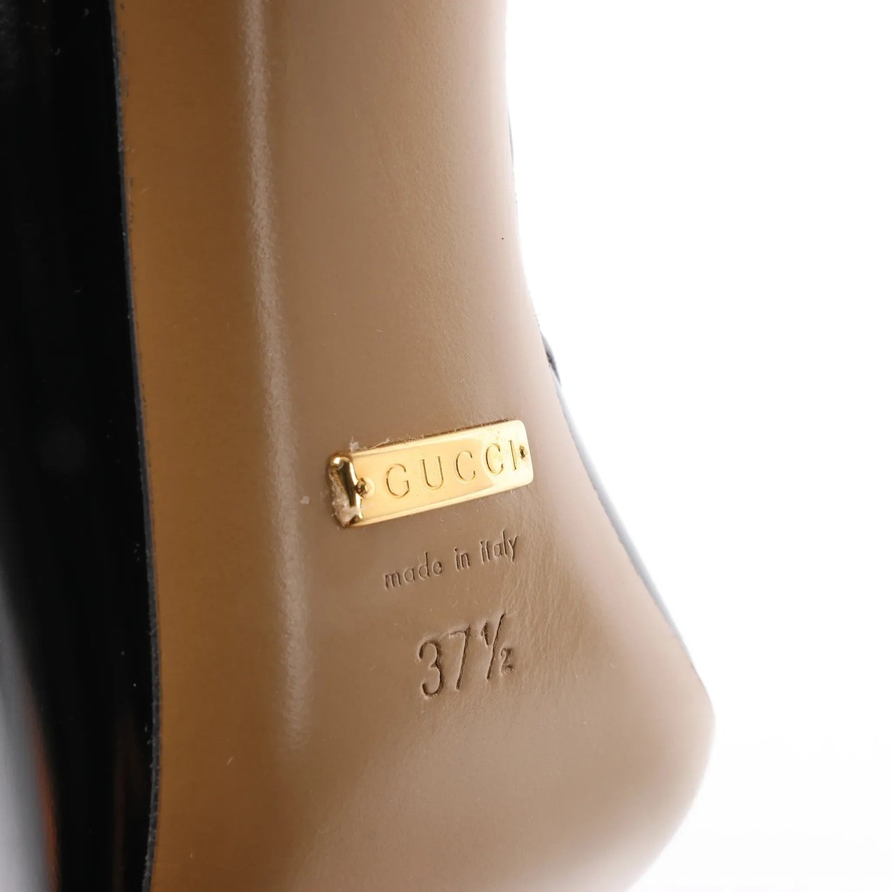 Gucci Gucci Slingback Leather Strap Pumps in Black x Red 740058, Size 37.5 EU Divers
