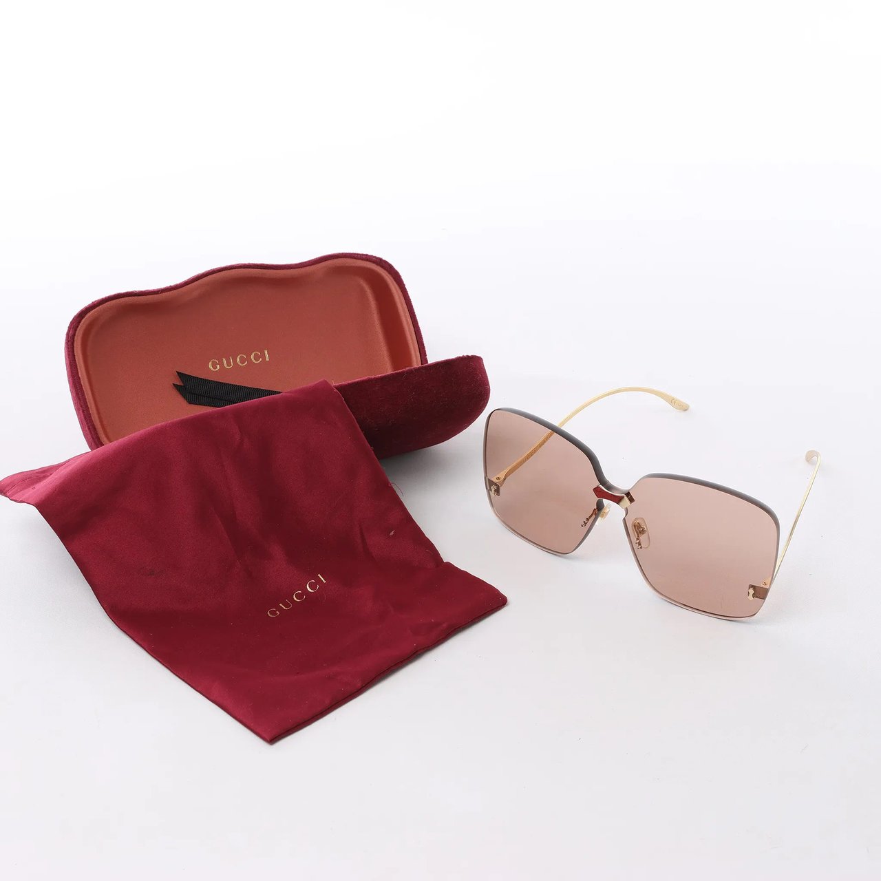 Gucci GG0352S 002 Sunglasses in Brown Bruin