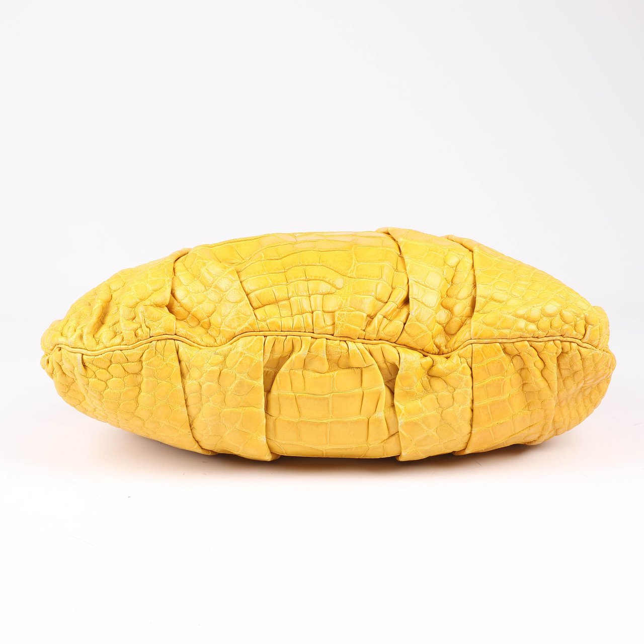 Gucci Exotic leathers - Alligator Hysteria Top 2way Handbag in Yellow Geel