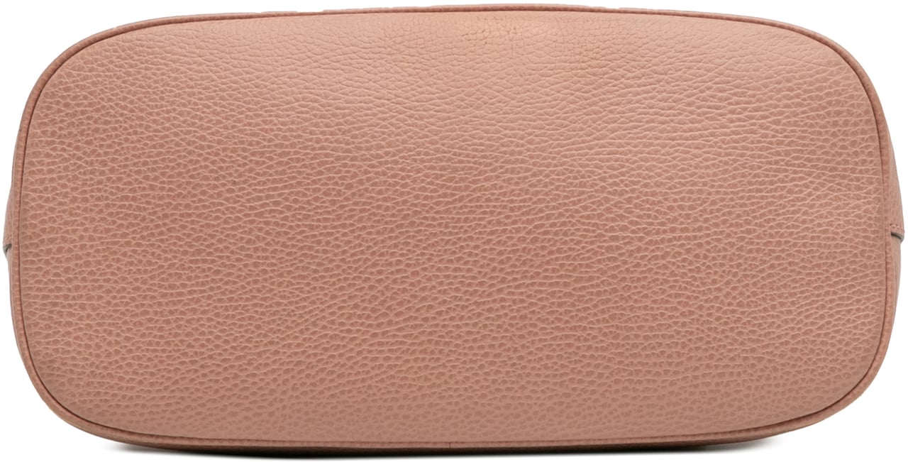 Gucci Small Dollar Calfskin GG Charm Dome Satchel Roze