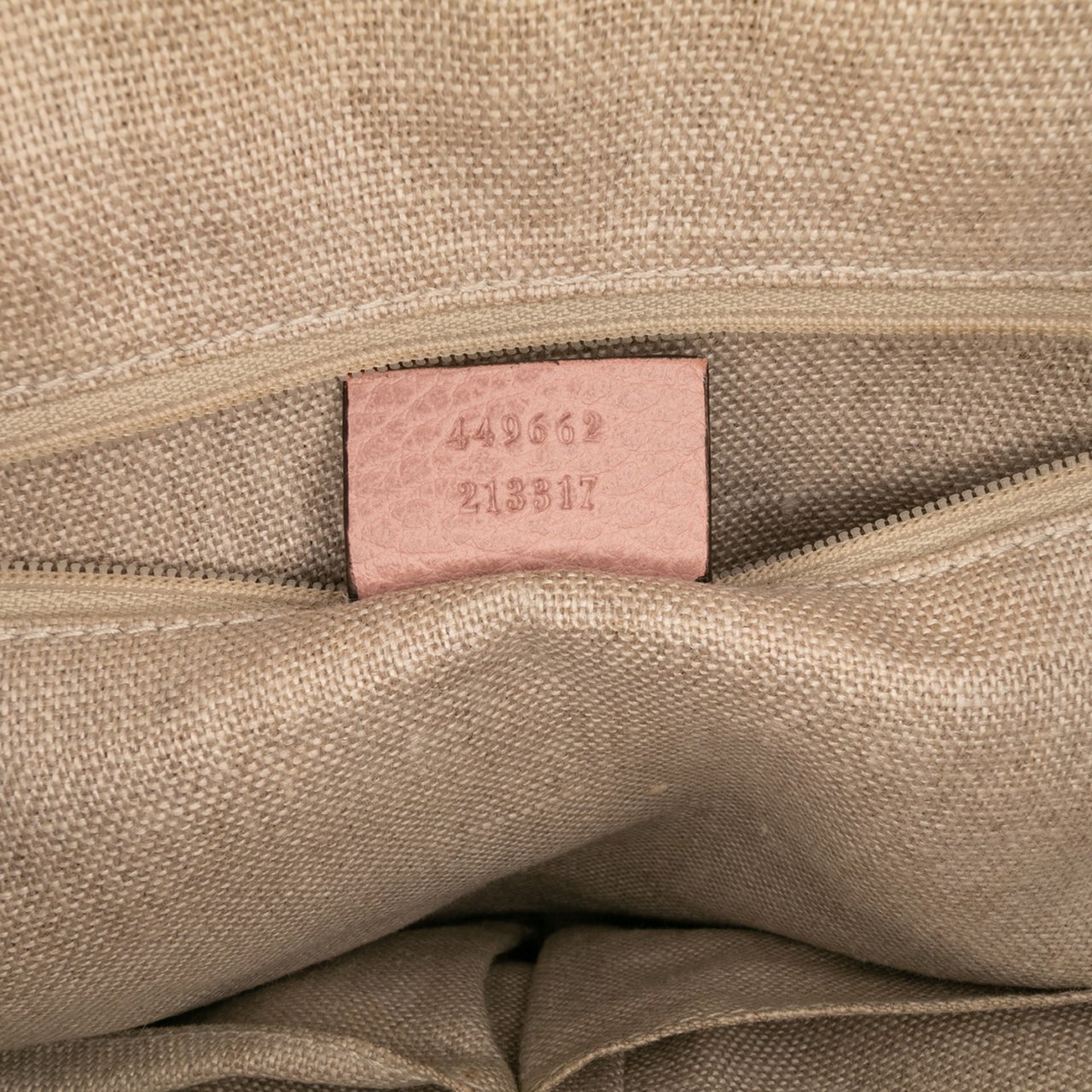 Gucci Small Dollar Calfskin GG Charm Dome Satchel Roze