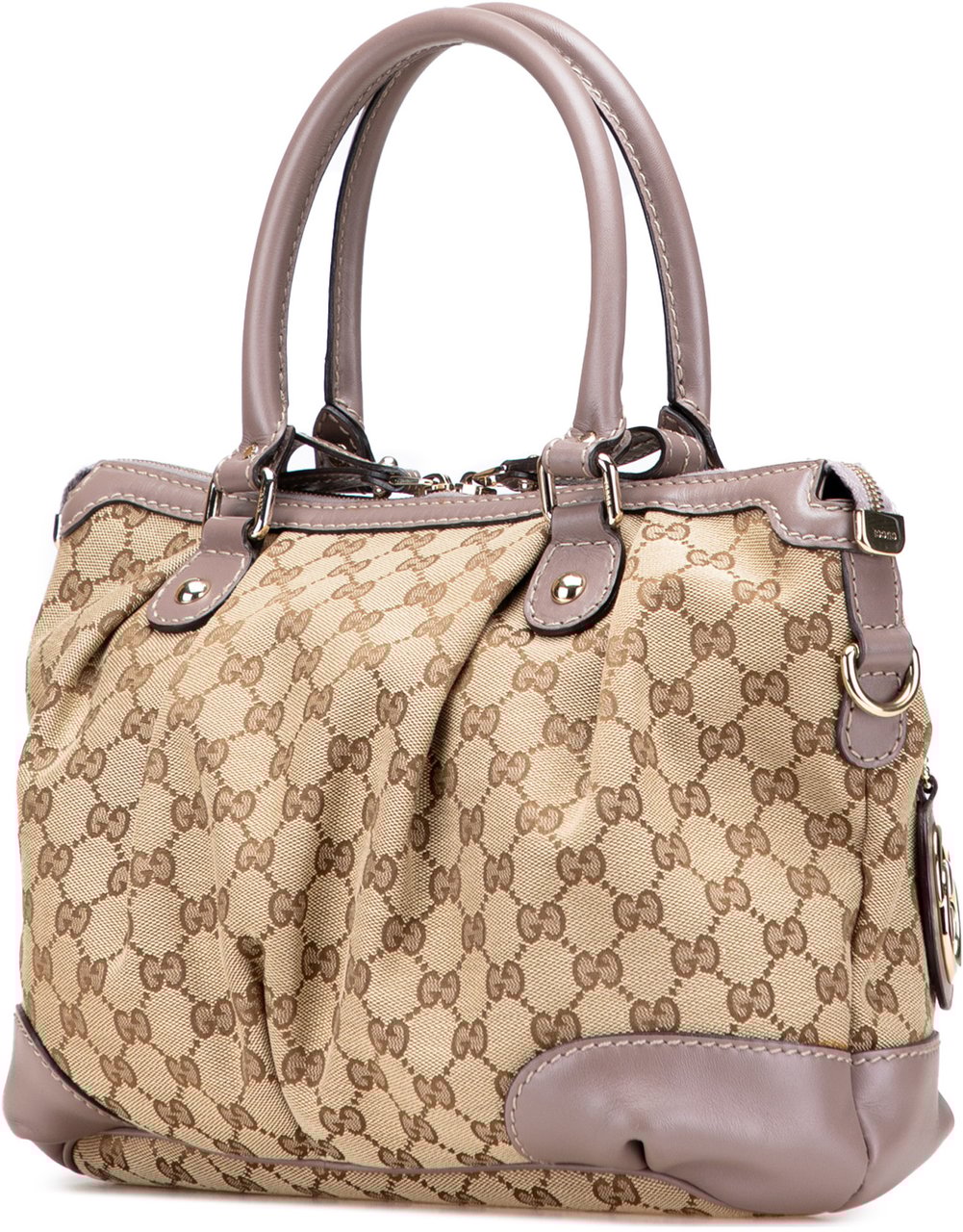 Gucci GG Canvas Sukey Satchel Bruin