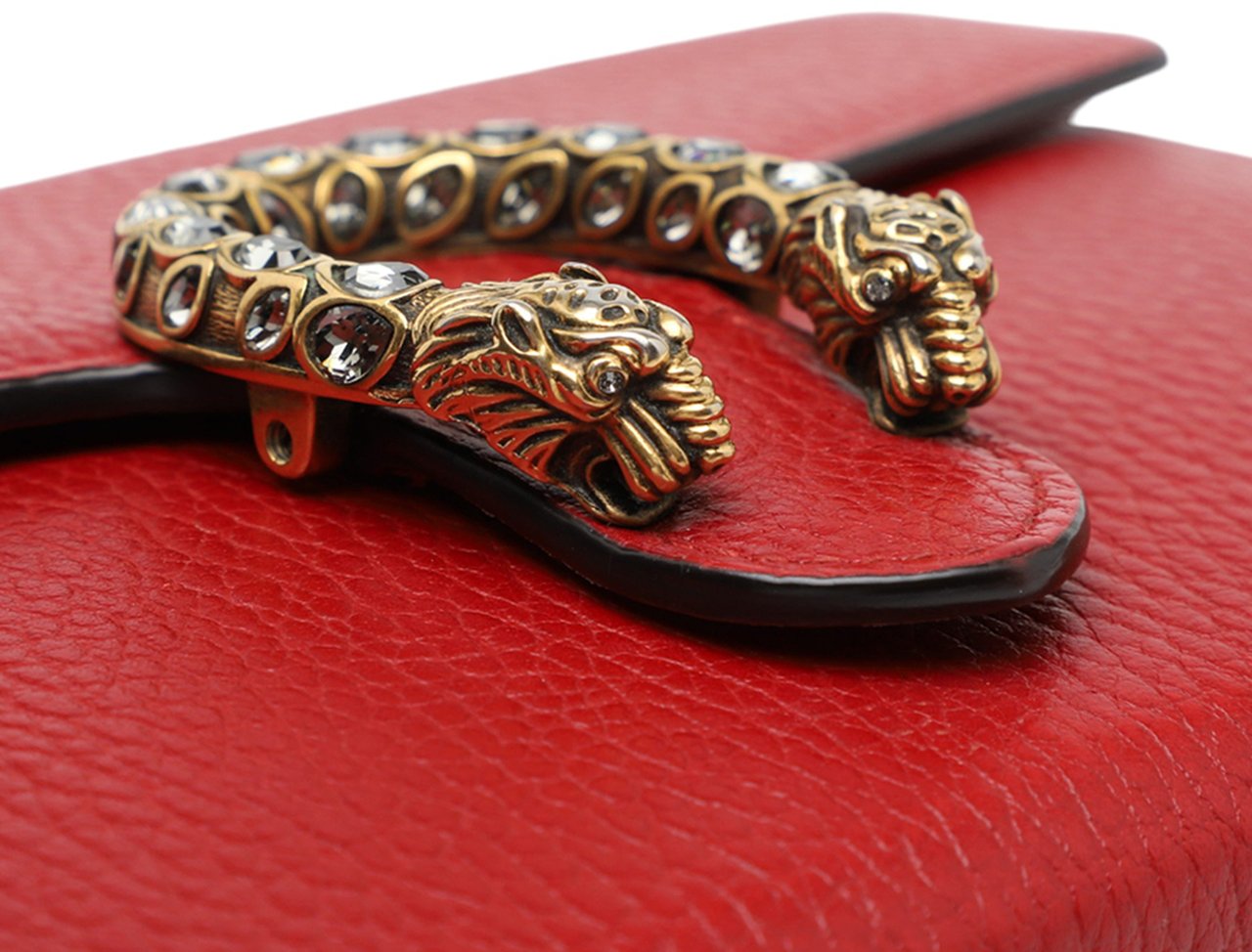 Gucci Leather Dionysus Wallet on Chain Rood
