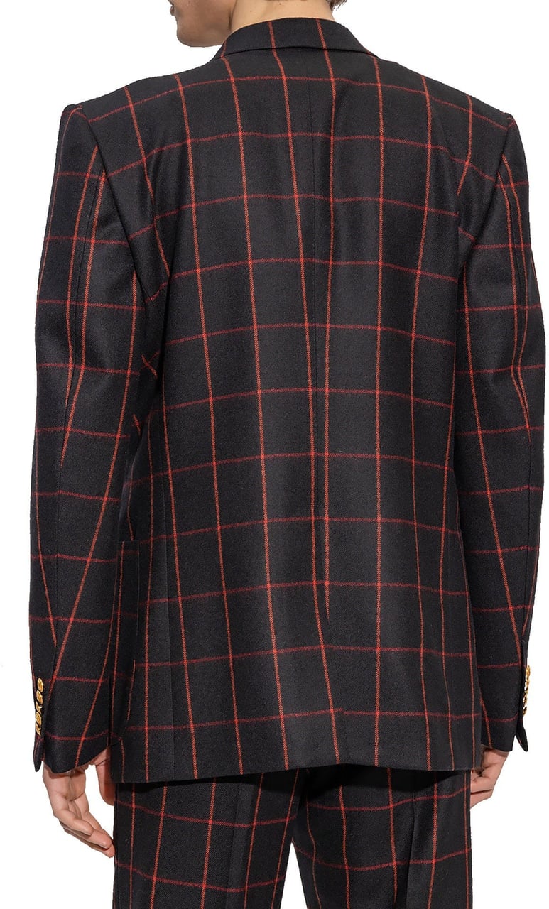 Gucci Gucci Wool Checked Blazer Divers