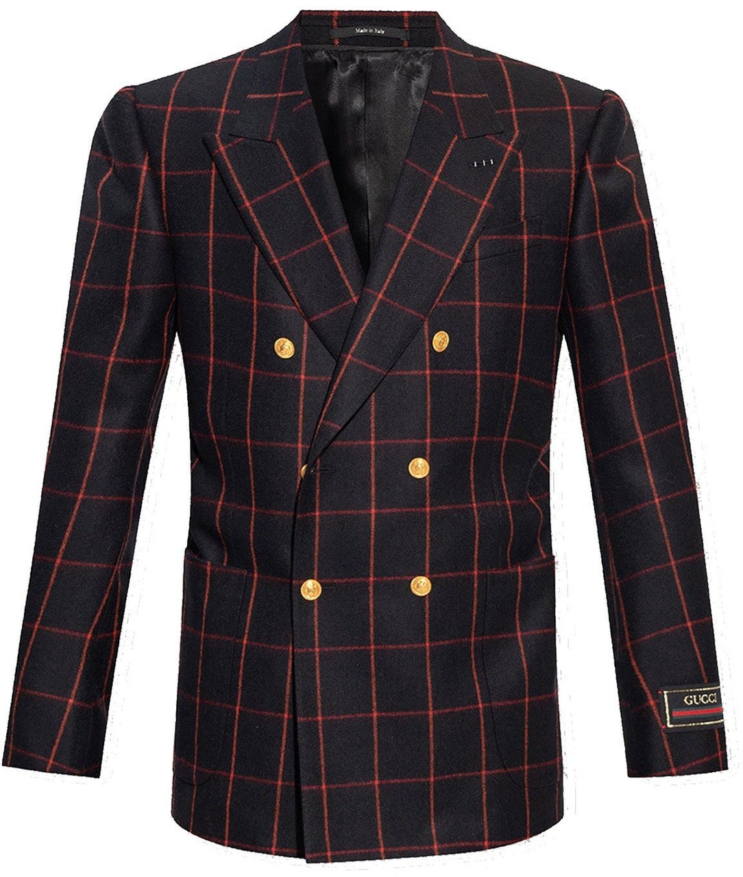 Gucci Gucci Wool Checked Blazer Divers