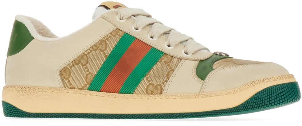 Gucci Gucci Multicolor nappa leather and GG Supreme fabric Screener sneakers Divers