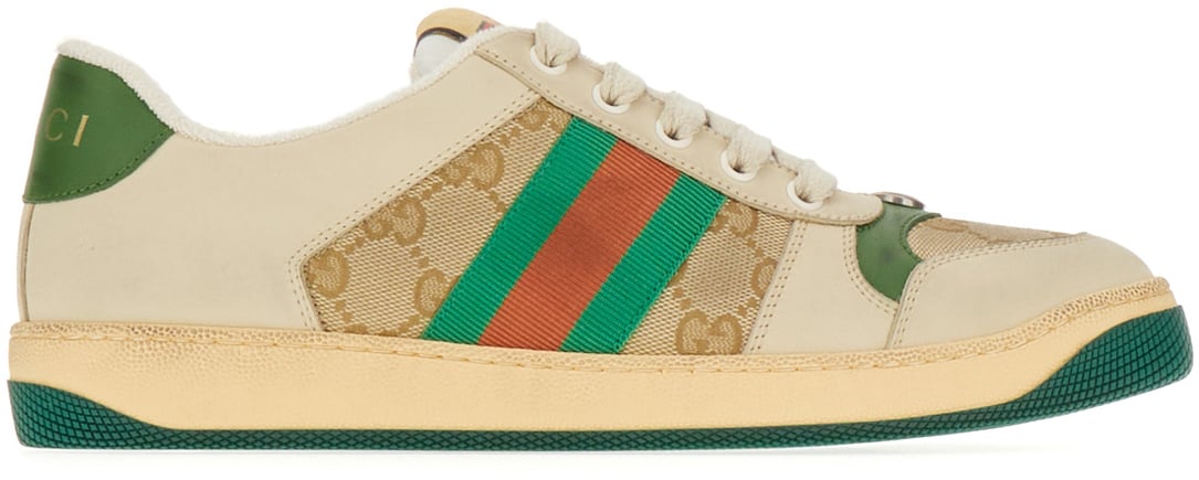 Gucci Gucci Multicolor nappa leather and GG Supreme fabric Screener sneakers Divers