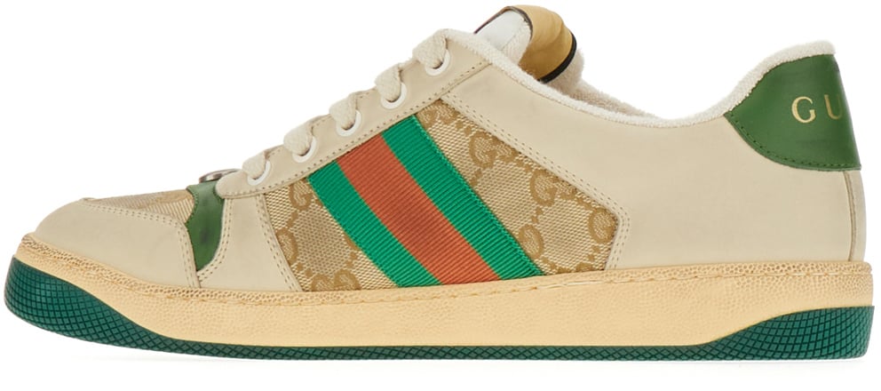 Gucci Gucci Multicolor nappa leather and GG Supreme fabric Screener sneakers Divers