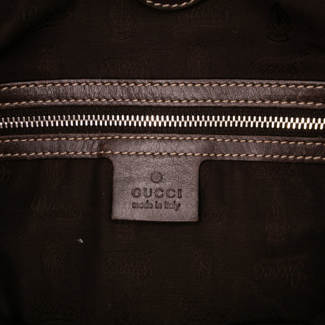 Gucci Medium GG Canvas Web Match Ball Tote Bruin