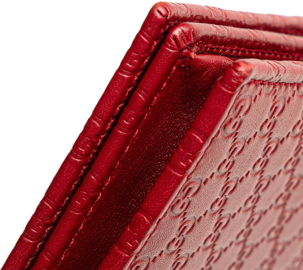 Gucci Microguccissima Wallet on Strap Rood