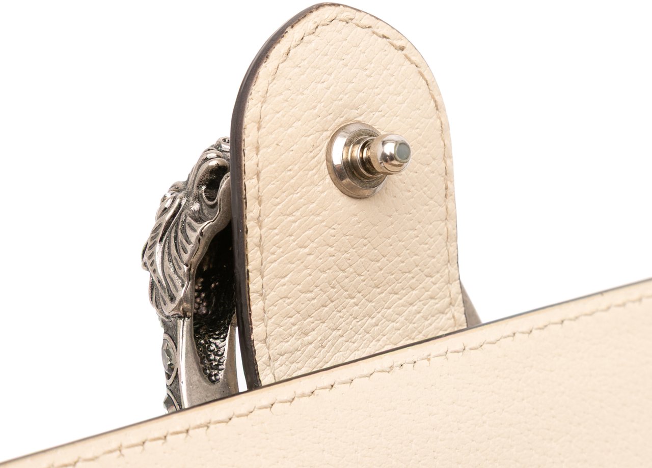 Gucci Mini Leather Bamboo Dionysus Web Satchel Wit