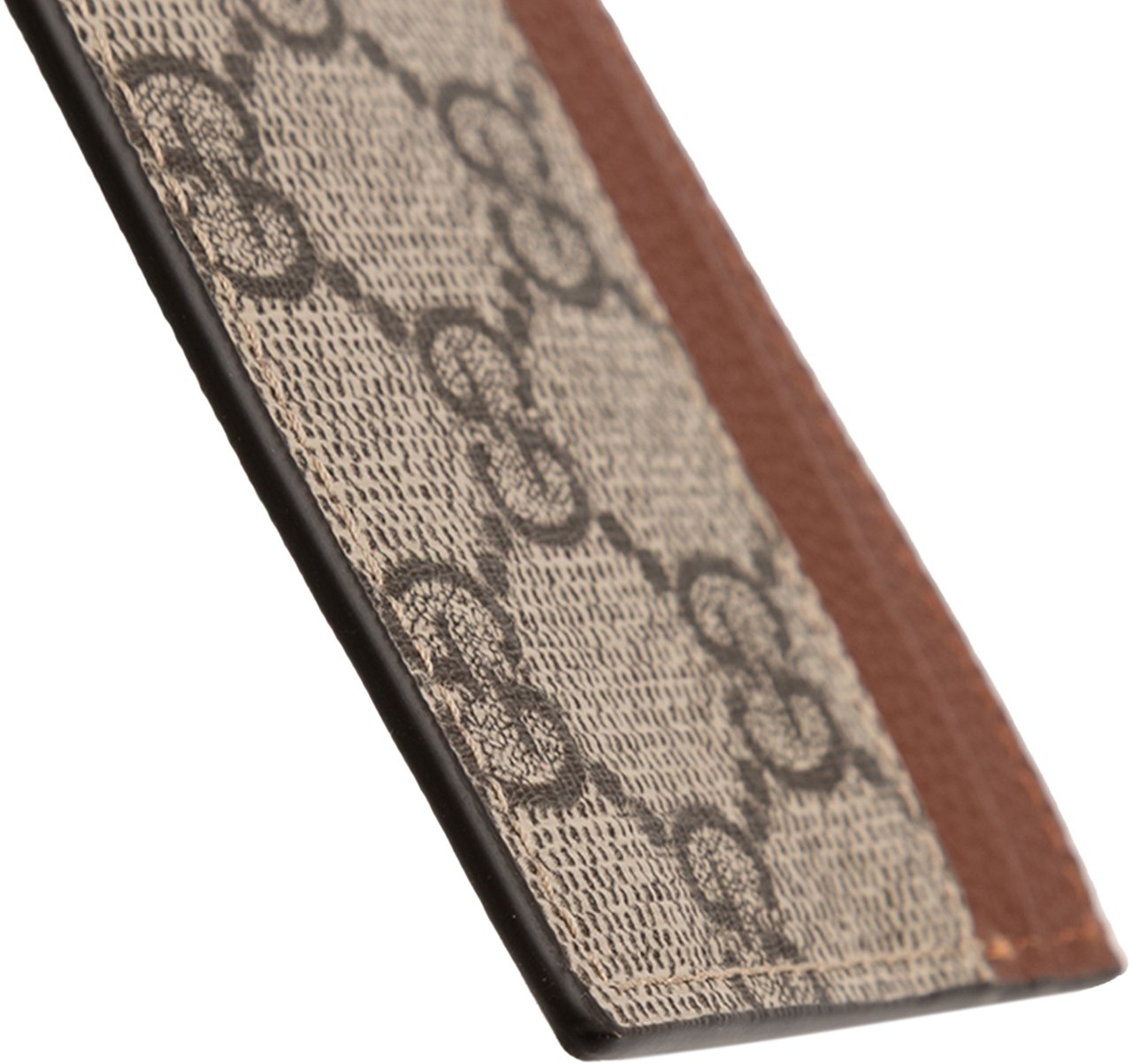 Gucci GG Supreme Card Holder Bruin