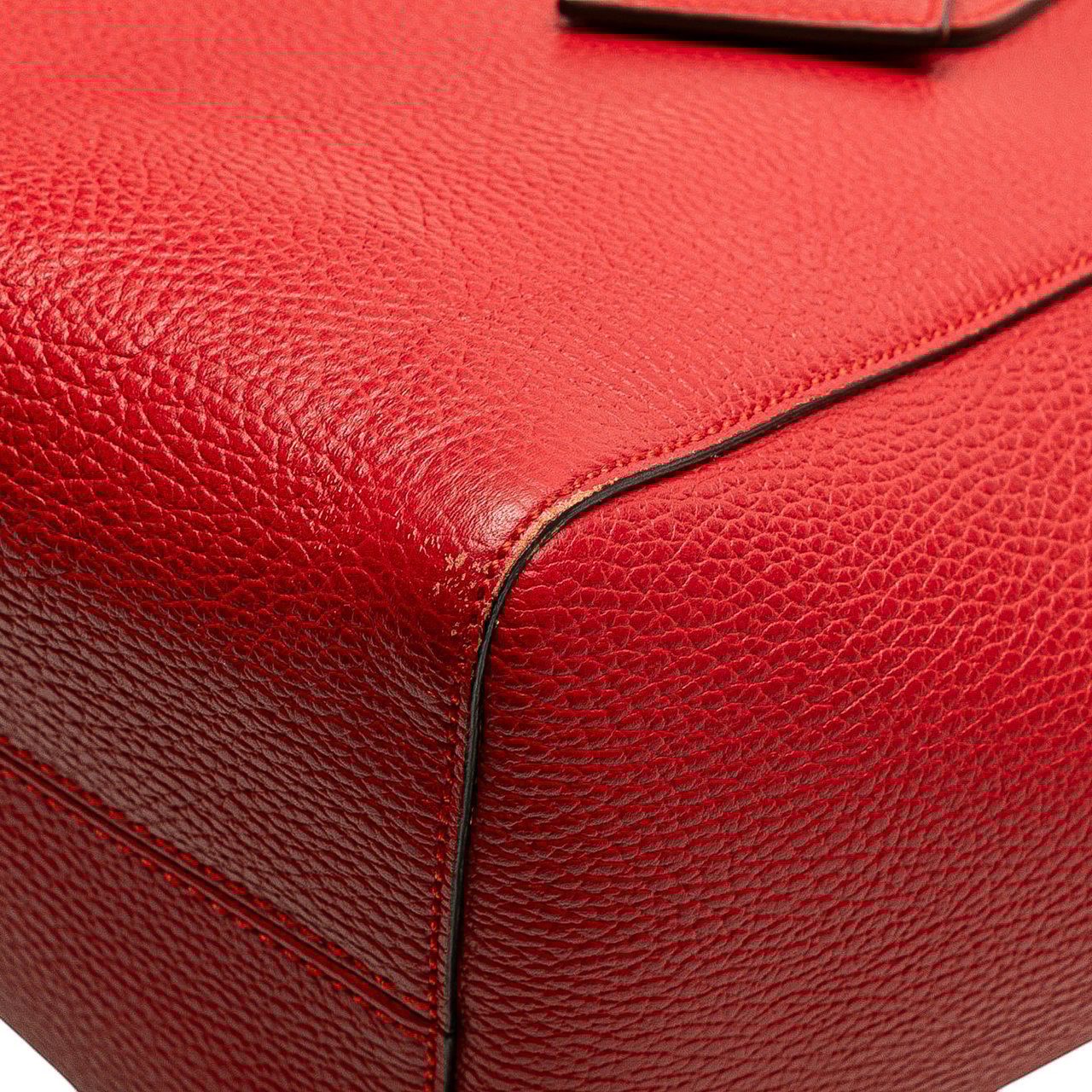 Gucci Medium Dollar Calfskin Swing Tote Rood