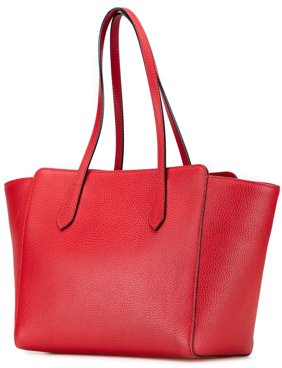 Gucci Medium Dollar Calfskin Swing Tote Rood