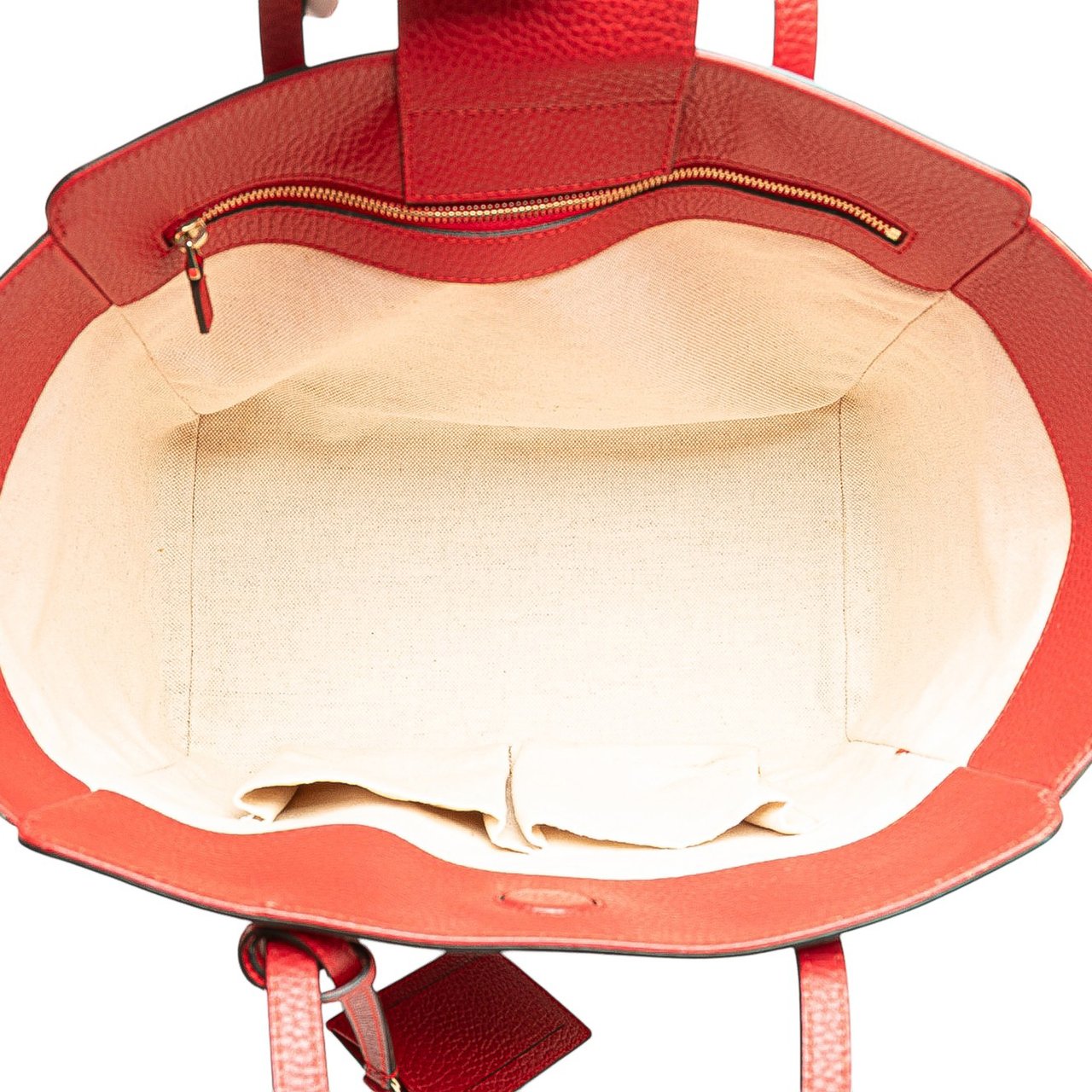 Gucci Medium Dollar Calfskin Swing Tote Rood