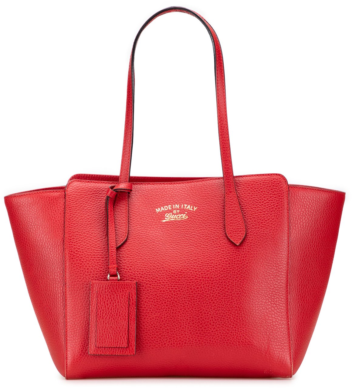 Gucci Medium Dollar Calfskin Swing Tote Rood