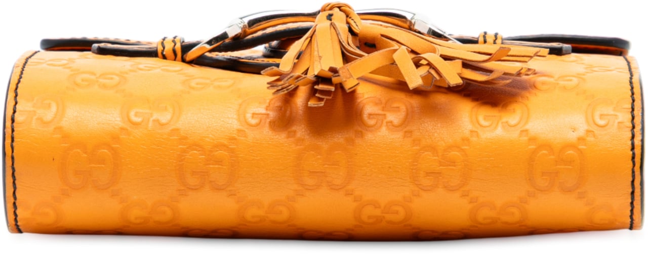 Gucci Mini Guccissima Emily Crossbody Oranje