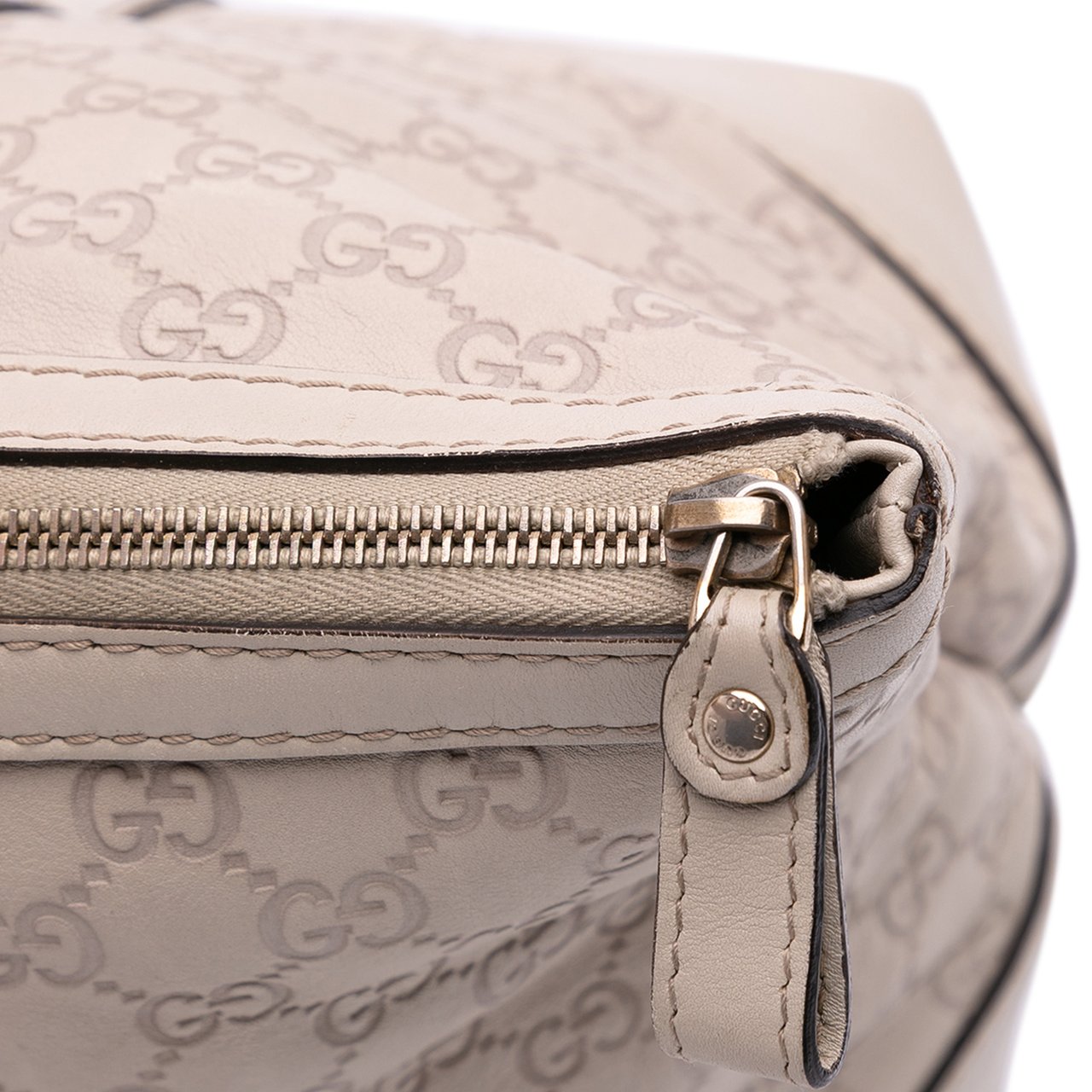 Gucci Guccissima Lovely Heart Tote Bruin