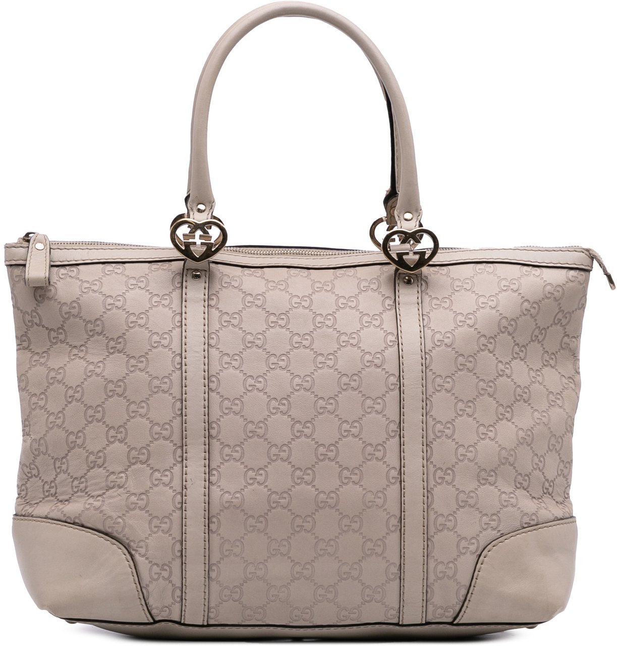 Gucci Guccissima Lovely Heart Tote Bruin