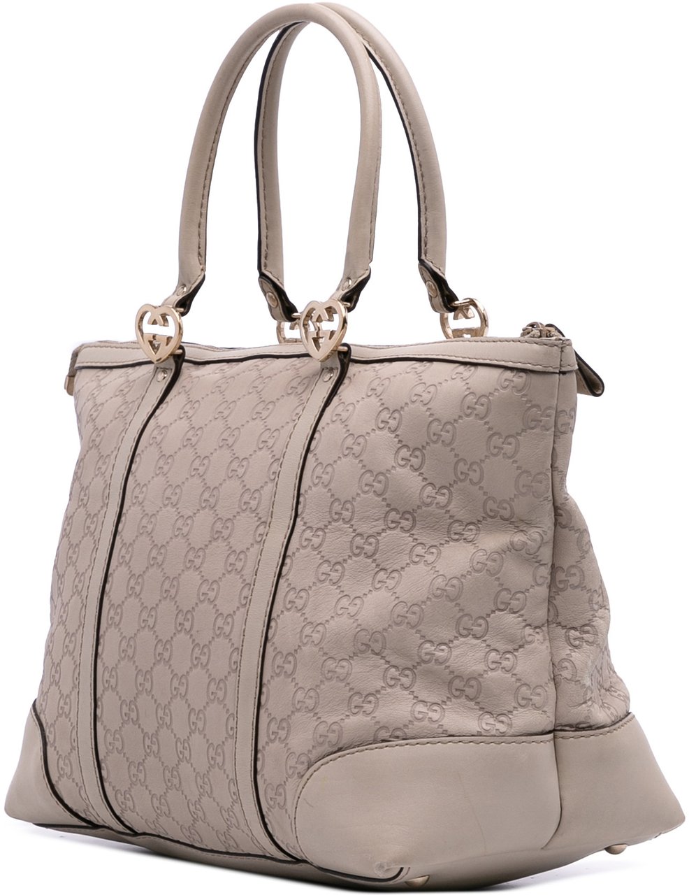 Gucci Guccissima Lovely Heart Tote Bruin