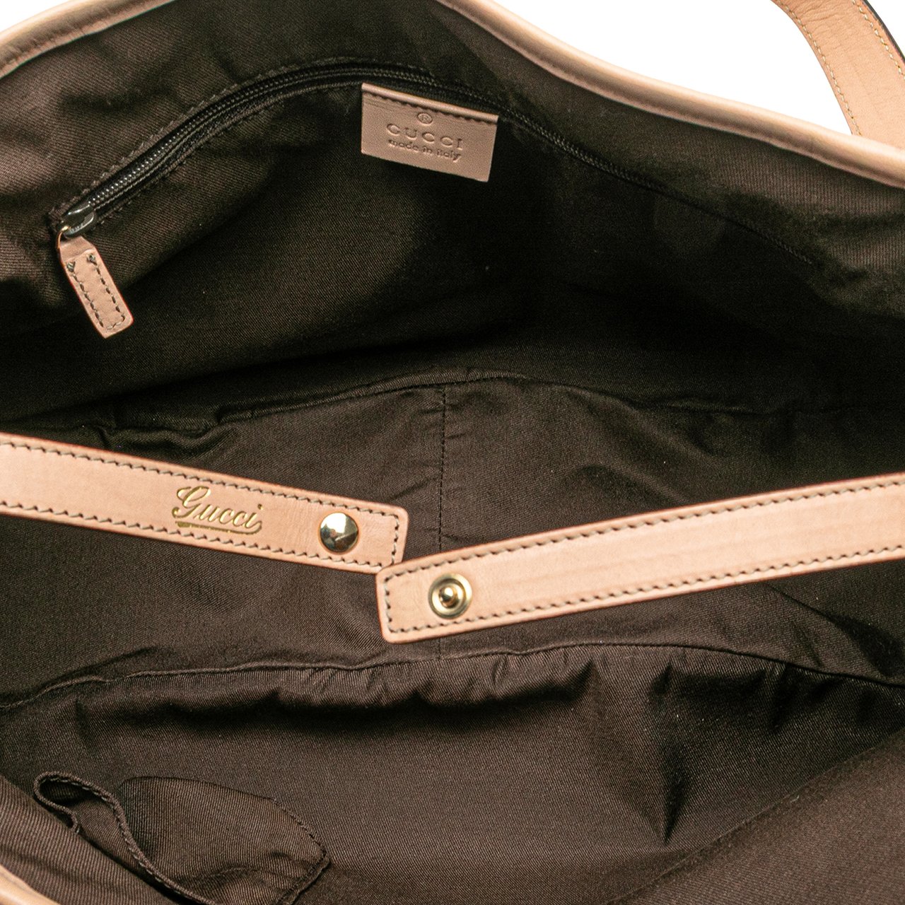 Gucci GG Canvas Abbey D Ring Tote Bruin