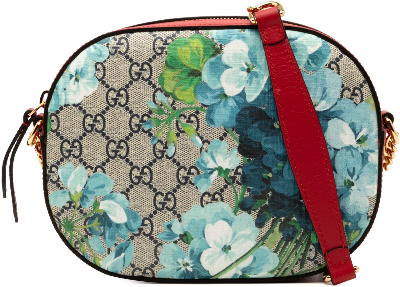 Gucci GG Supreme Blooms Chain Crossbody Bruin