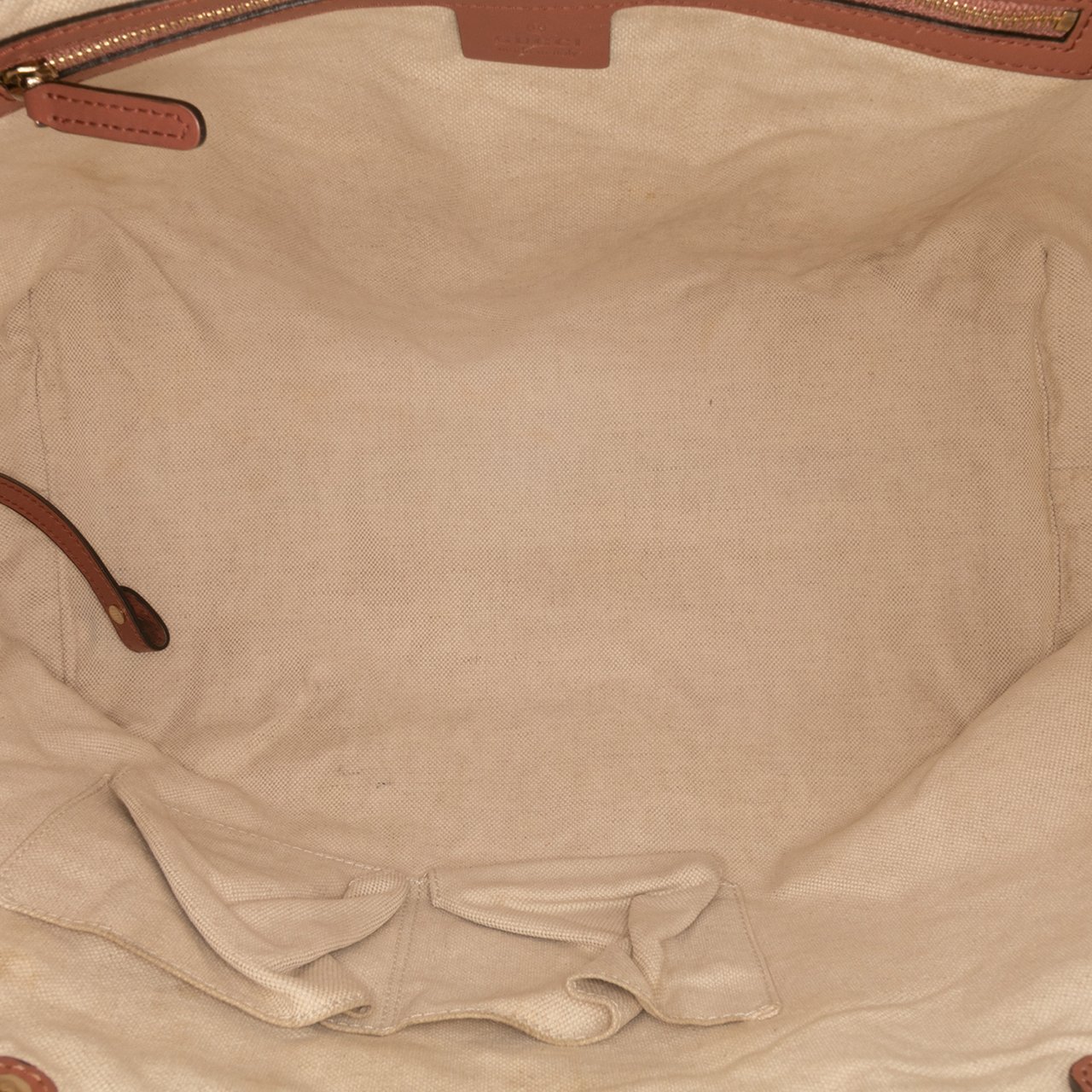 Gucci Medium Microguccissima Craft Tote Bruin