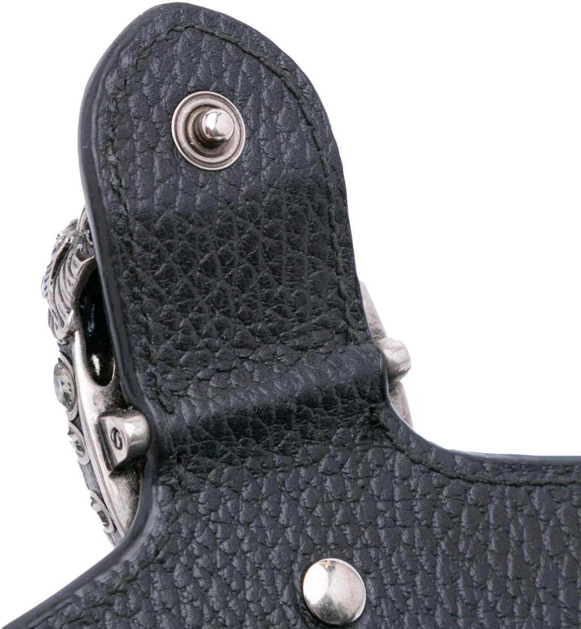 Gucci Mini Leather Dionysus Wallet on Chain Zwart