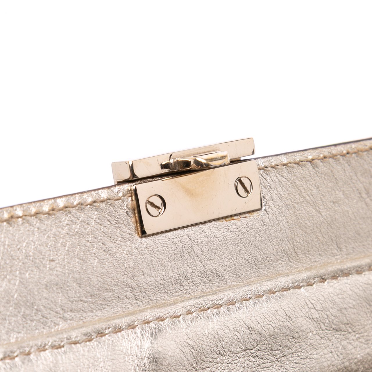 Gucci Metallic Guccissima Web Treasure Handbag Zilver