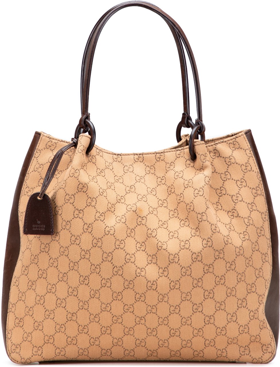 Gucci GG Denim Tote Bruin