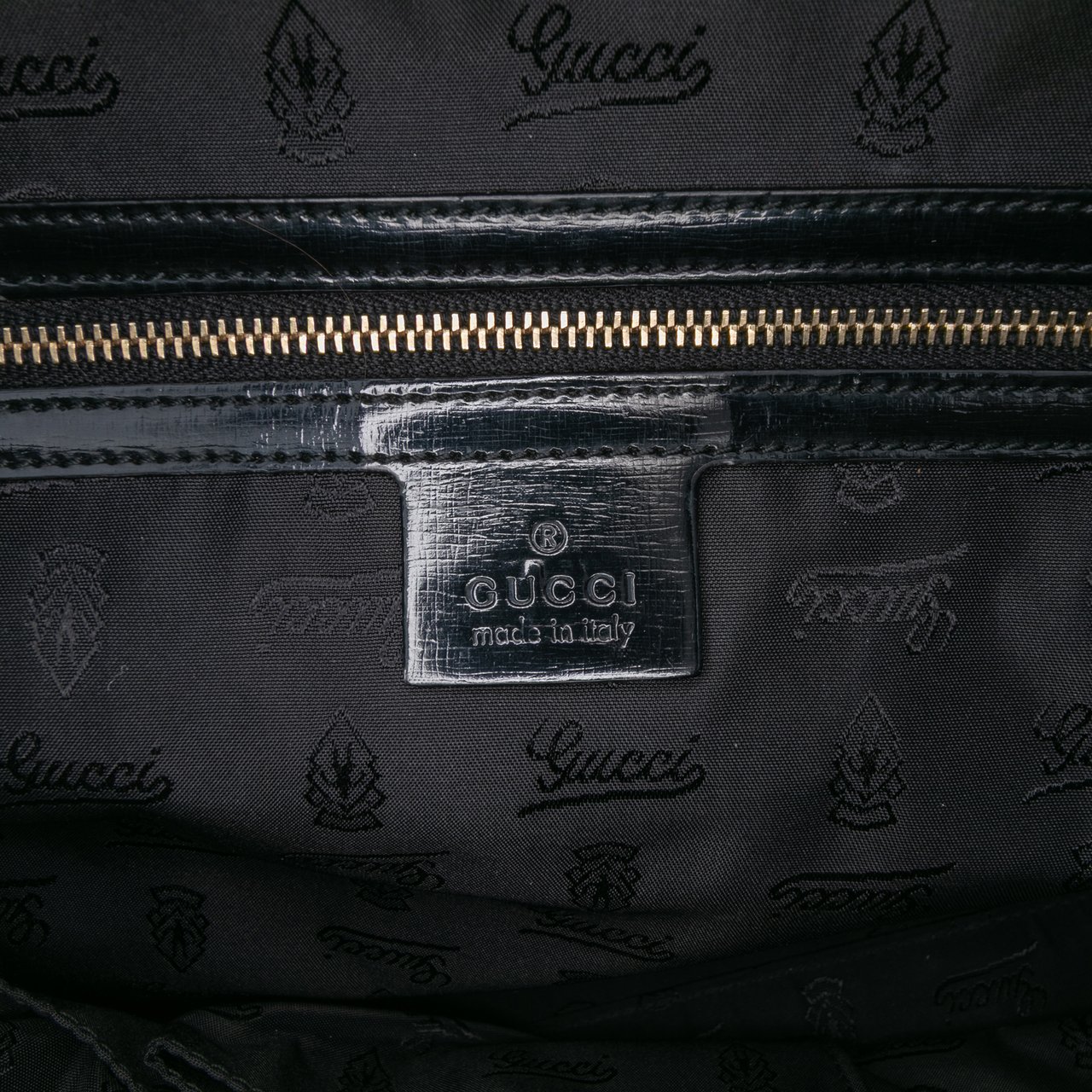 Gucci Dialux Pop Coated Canvas Bamboo Top Handle Bag Groen