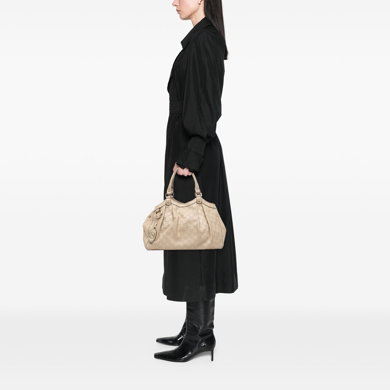 Gucci Medium Guccissima Sukey Tote Bruin
