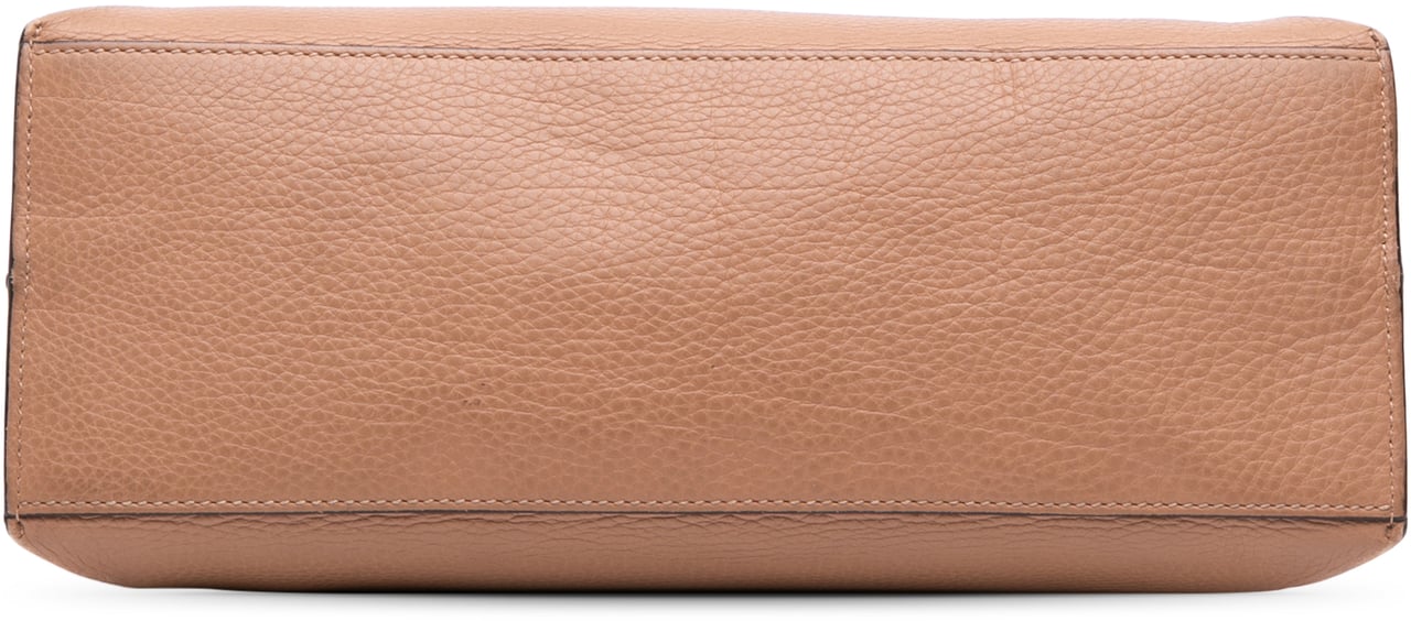 Gucci Medium Leather Bamboo Daily Satchel Bruin