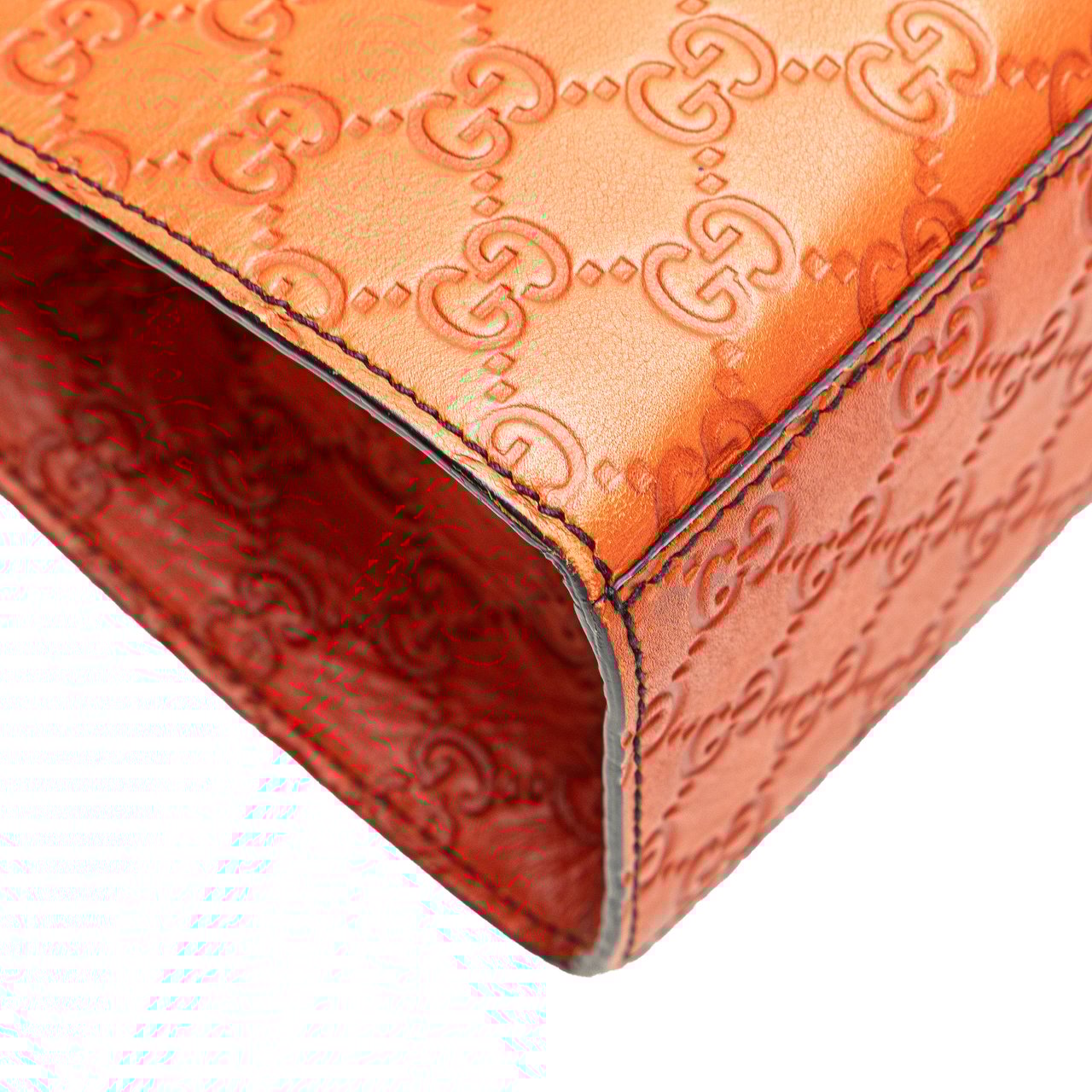 Gucci Large Guccissima Emily Shoulder Bag Oranje
