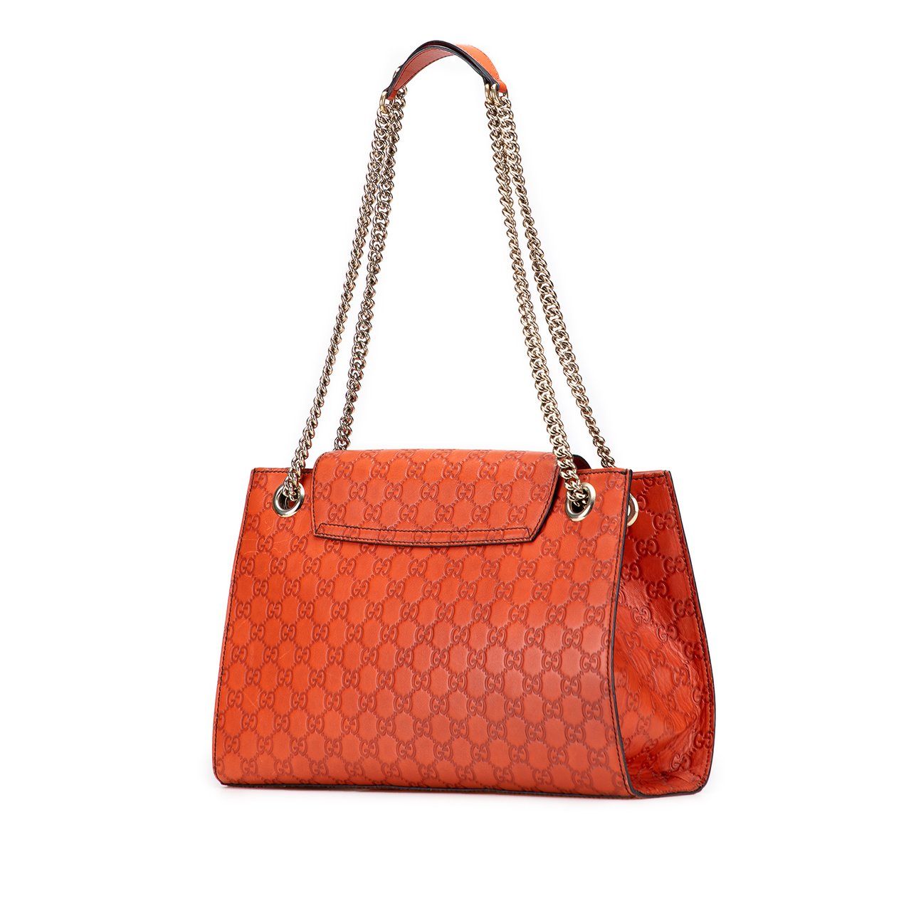 Gucci Large Guccissima Emily Shoulder Bag Oranje