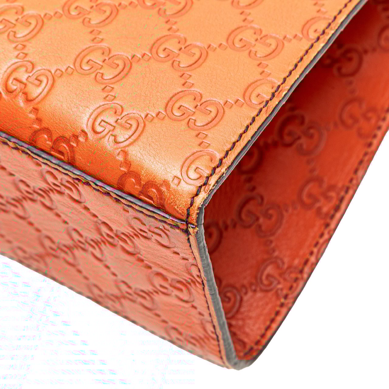 Gucci Large Guccissima Emily Shoulder Bag Oranje