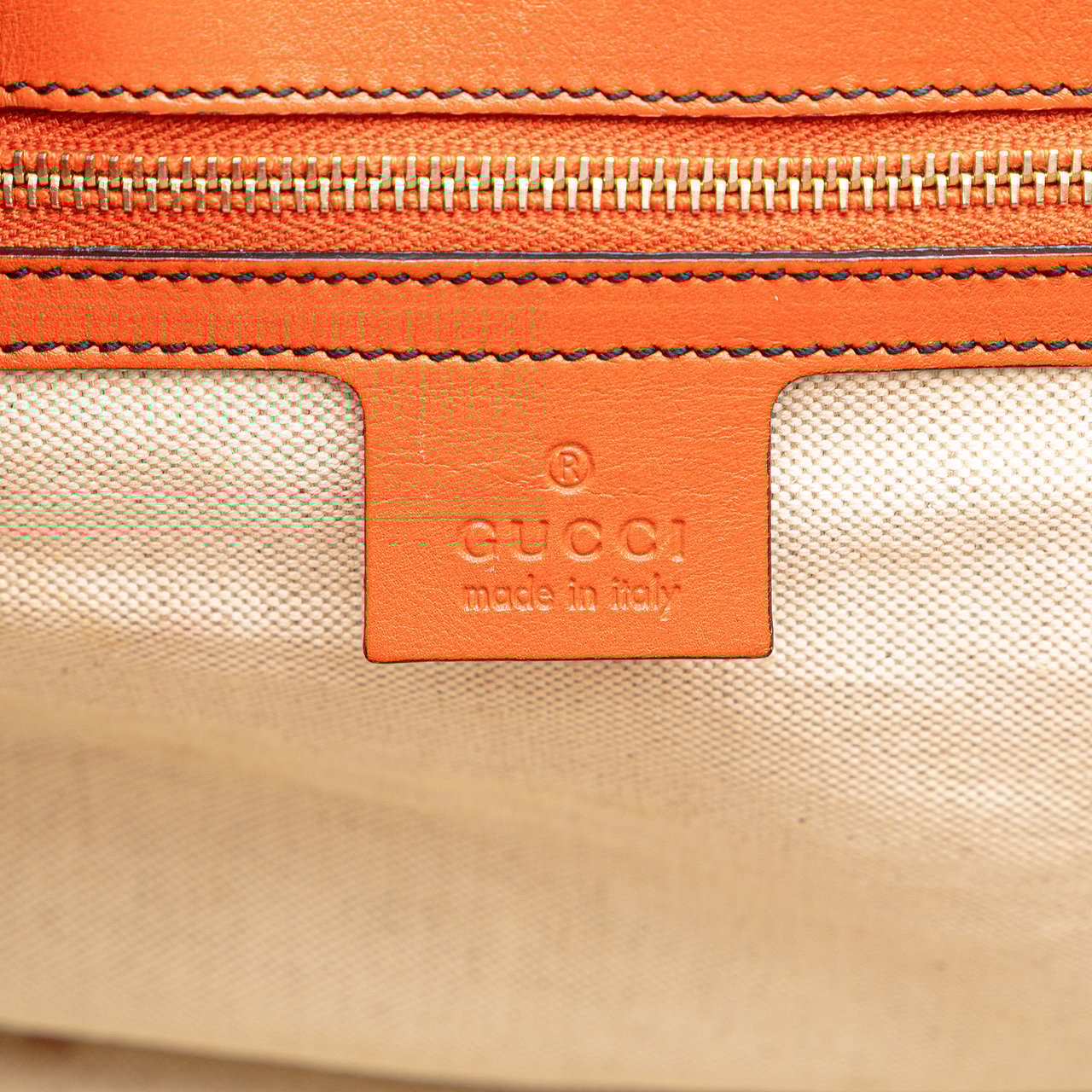 Gucci Large Guccissima Emily Shoulder Bag Oranje