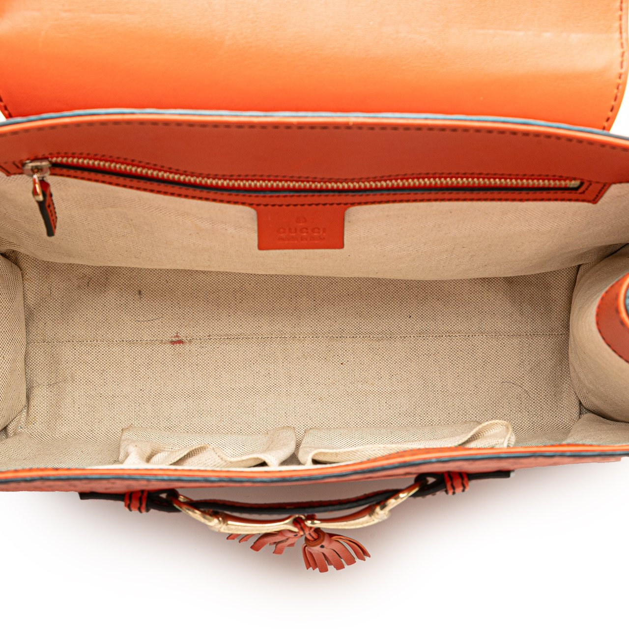 Gucci Large Guccissima Emily Shoulder Bag Oranje