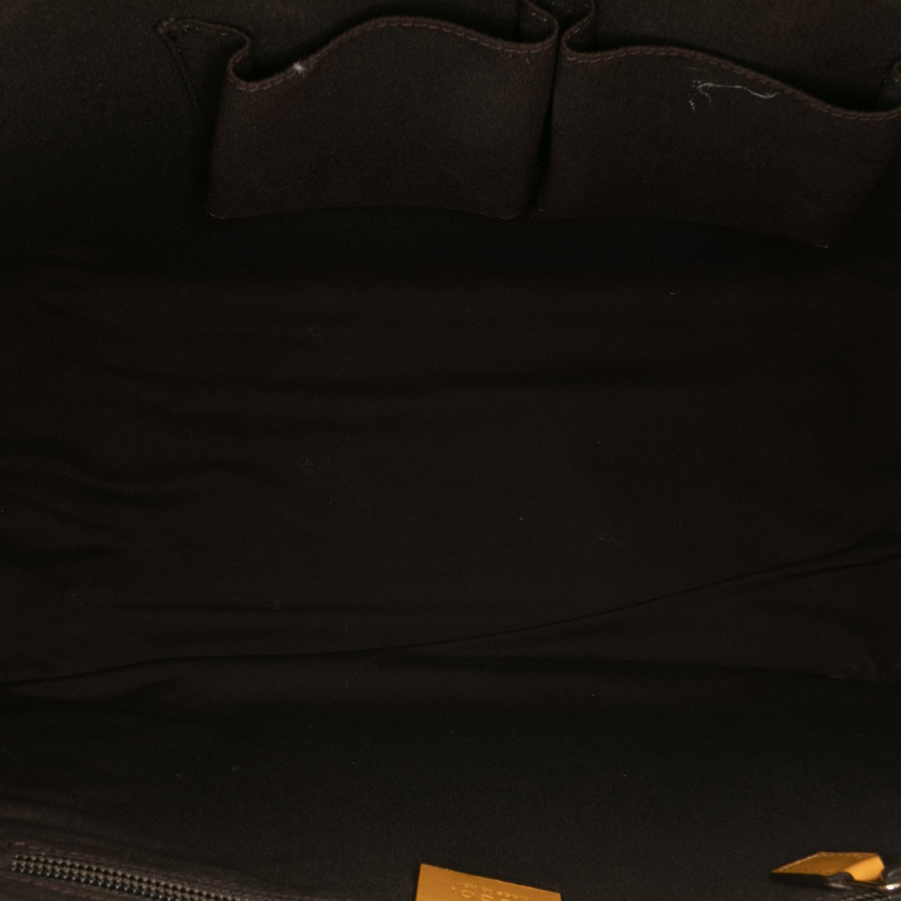 Gucci Diamante Leather Hilary Lux Tote Geel