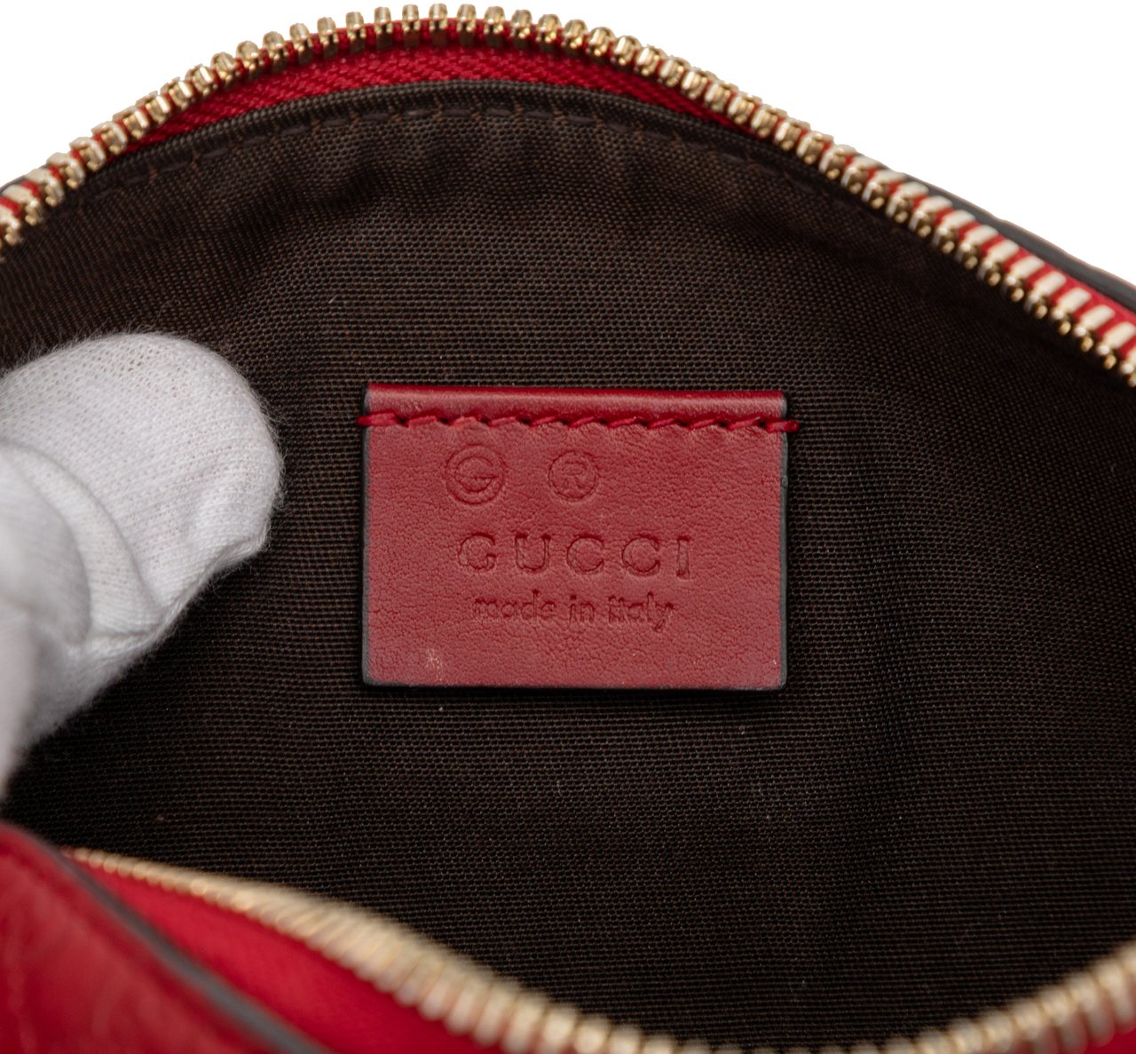 Gucci Guccissima Pouch Rood