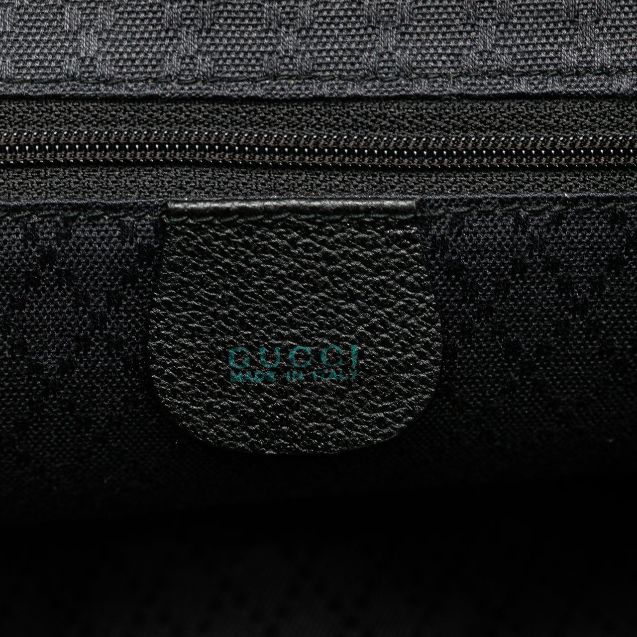 Gucci Suede Bamboo Backpack Zwart