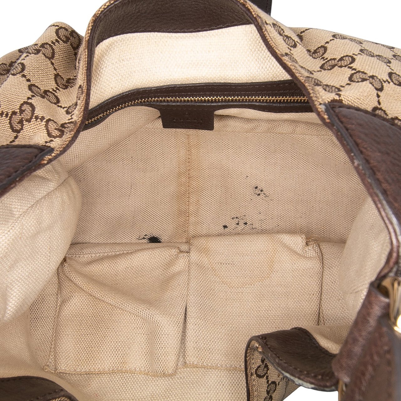 Gucci GG Canvas Dressage Hobo Bruin