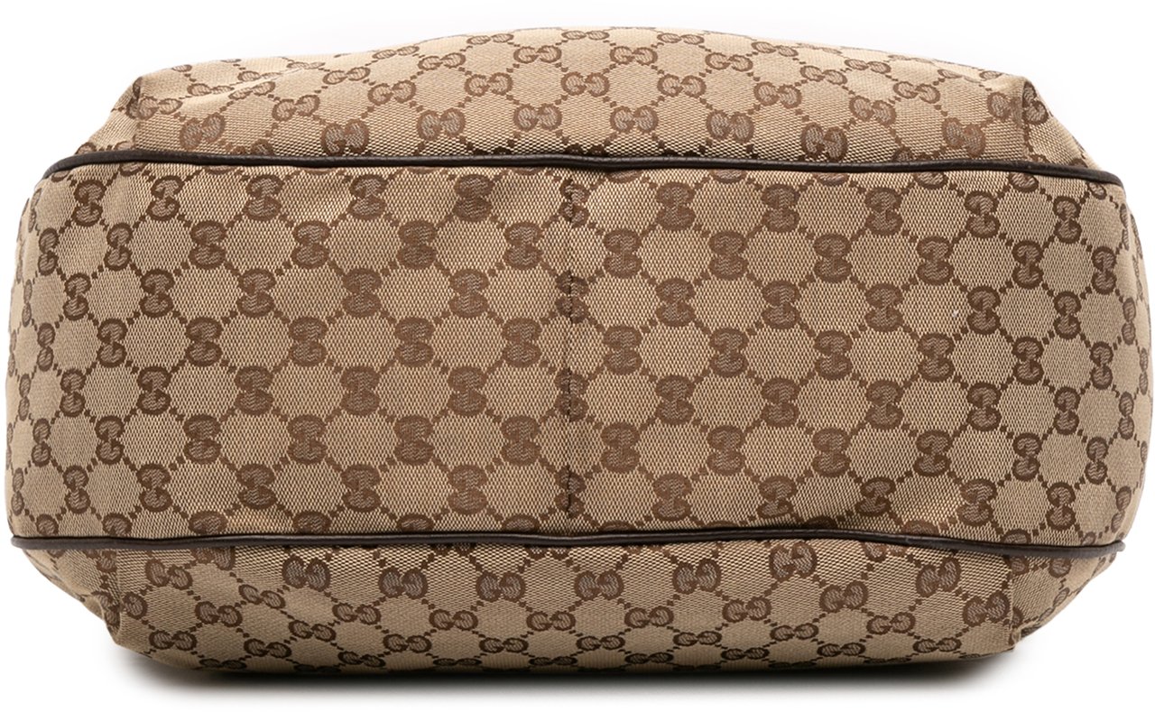Gucci GG Canvas Dressage Hobo Bruin