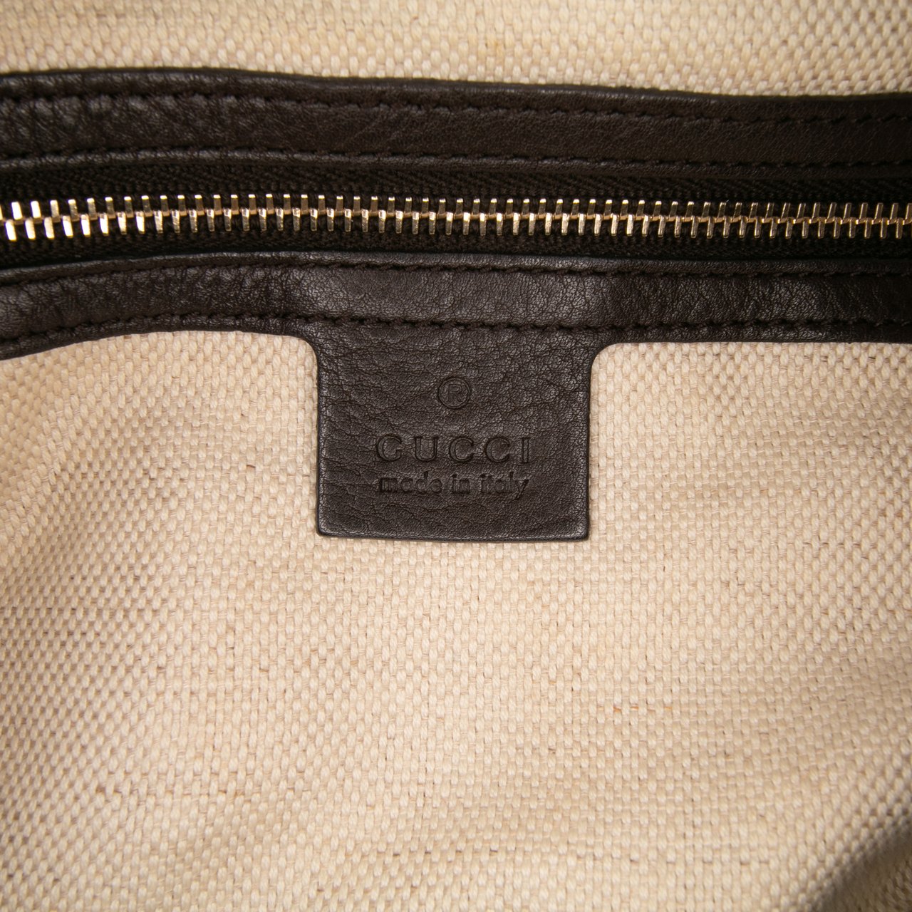 Gucci GG Canvas Dressage Hobo Bruin