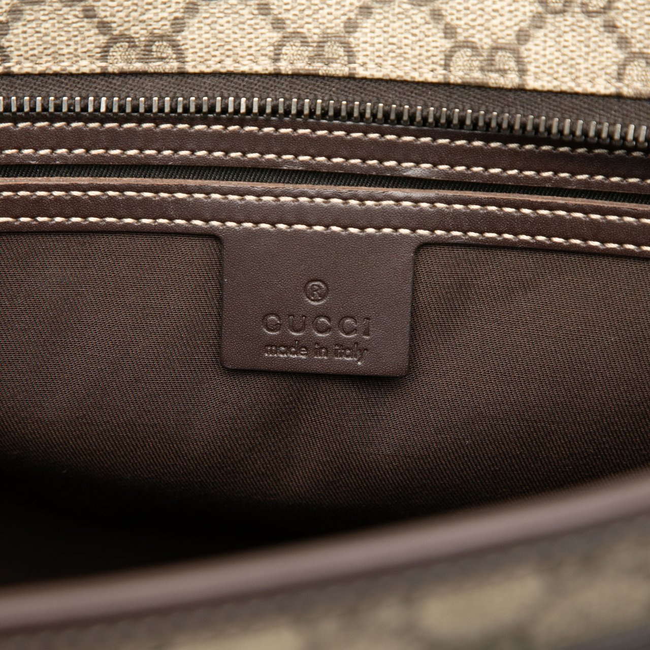 Gucci GG Supreme Tote Bruin