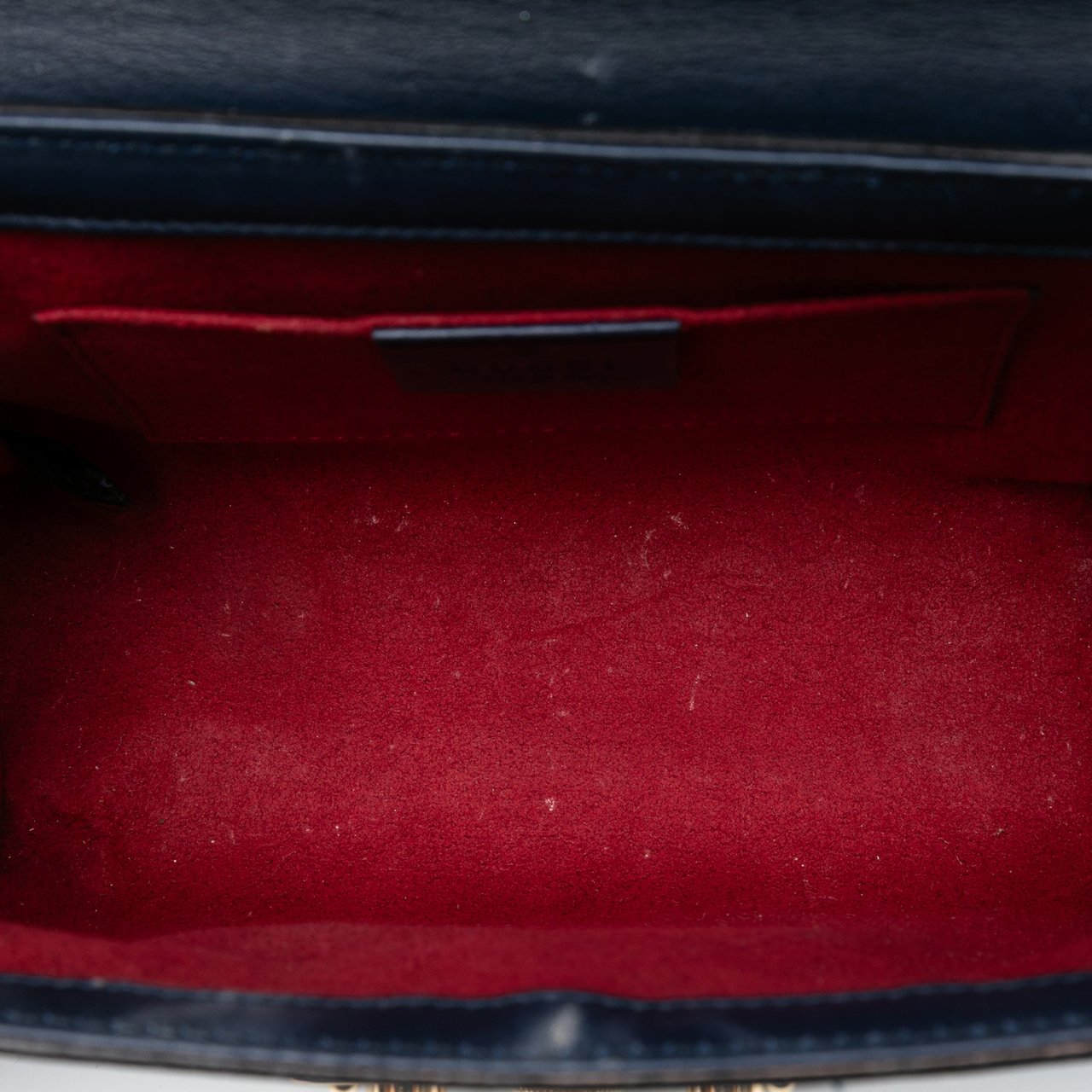 Gucci Small GG Supreme Padlock Crossbody Bruin