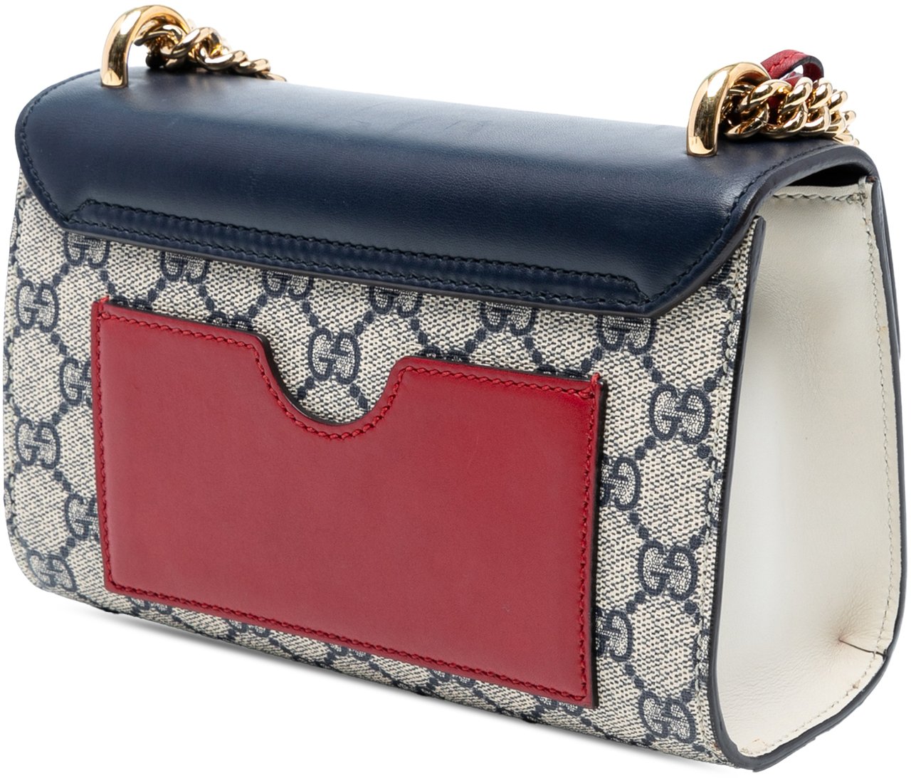 Gucci Small GG Supreme Padlock Crossbody Bruin