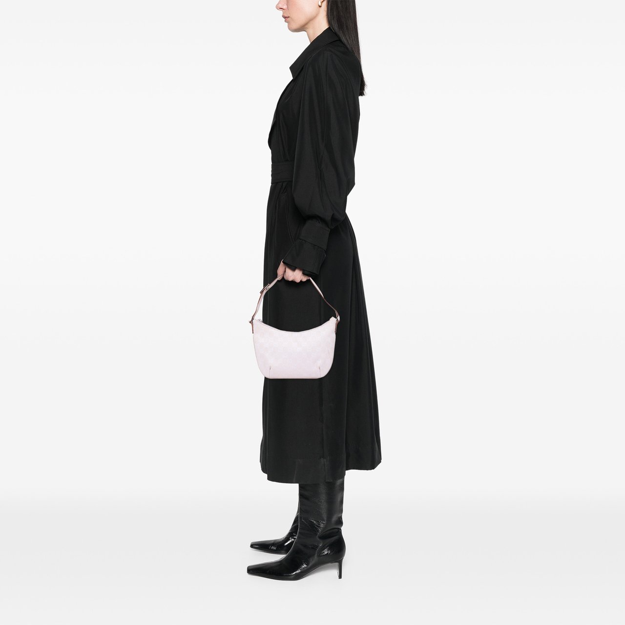 Gucci GG Canvas Shoulder Bag Paars