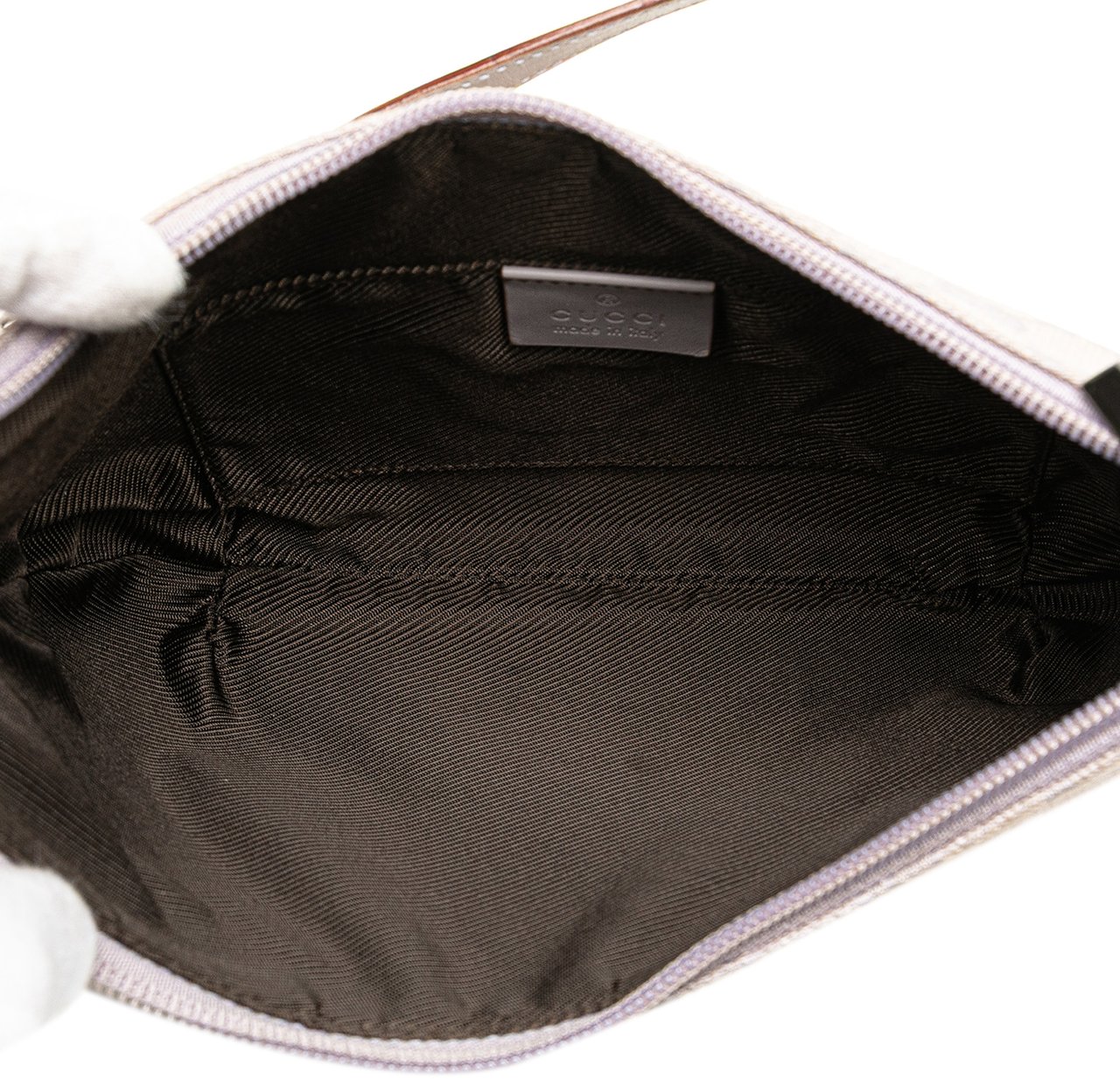 Gucci GG Canvas Shoulder Bag Paars