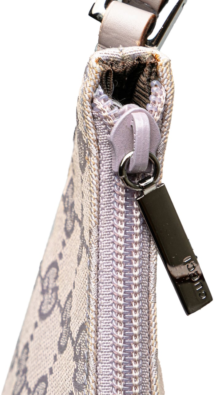 Gucci GG Canvas Shoulder Bag Paars